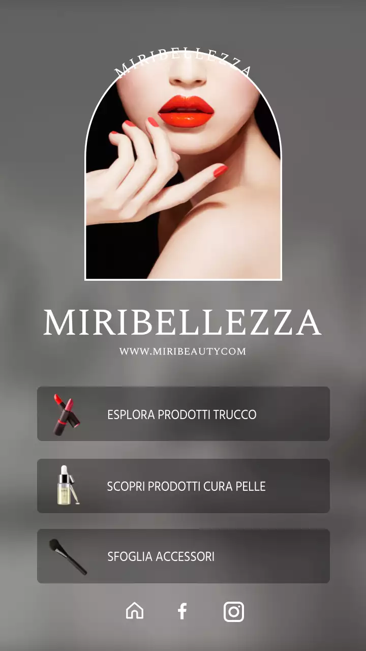 Introduzione ai cosmetici con un semplice design a bottoni bianchi e neri
