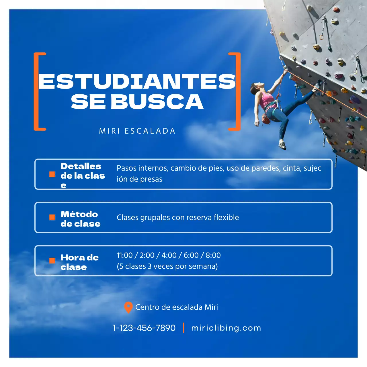 Sobre la subida del concepto de cielo azul y naranja