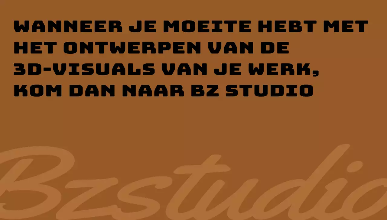 Strak ontwerp met tekst in rustige, stijlvolle kleuren
