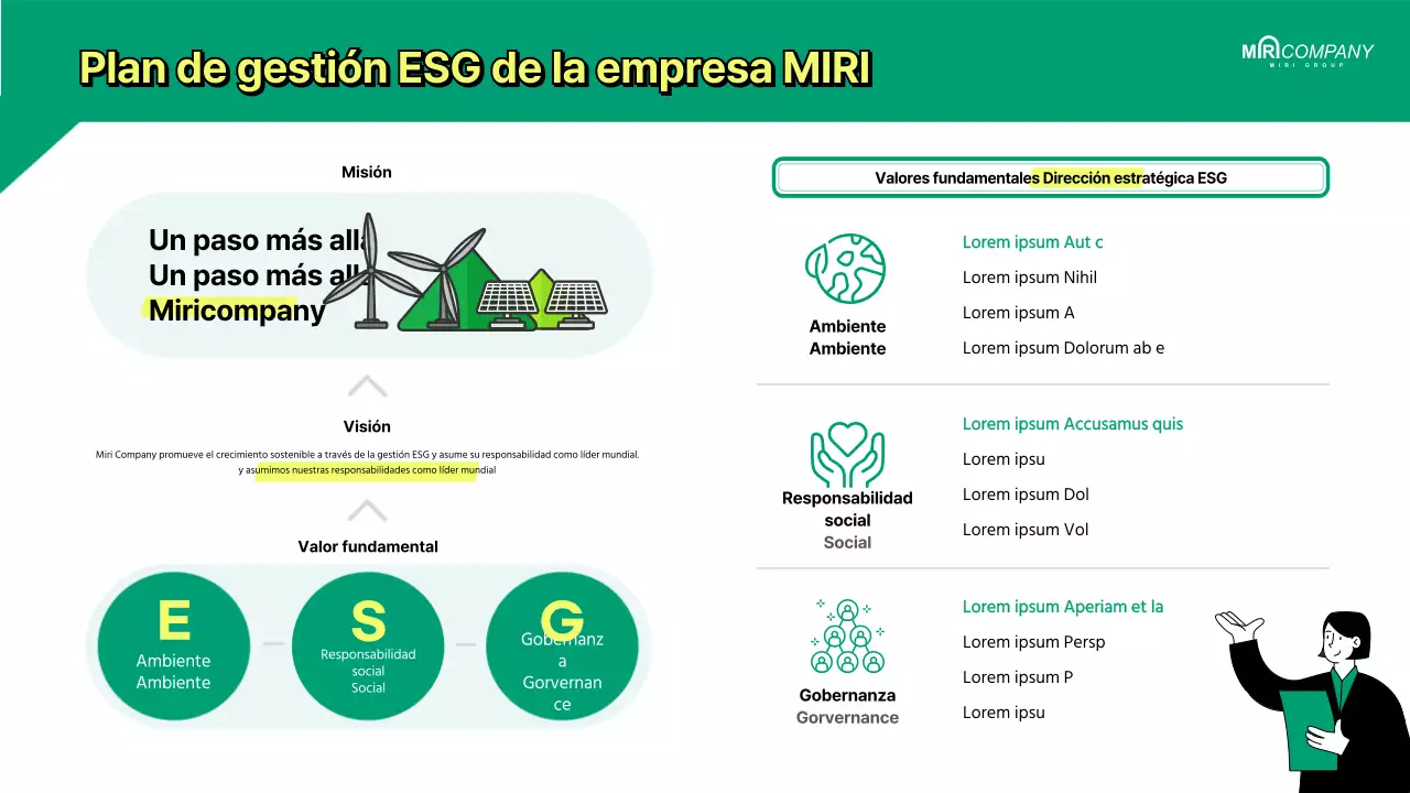 Plan de gestión ESG para empresas limpias