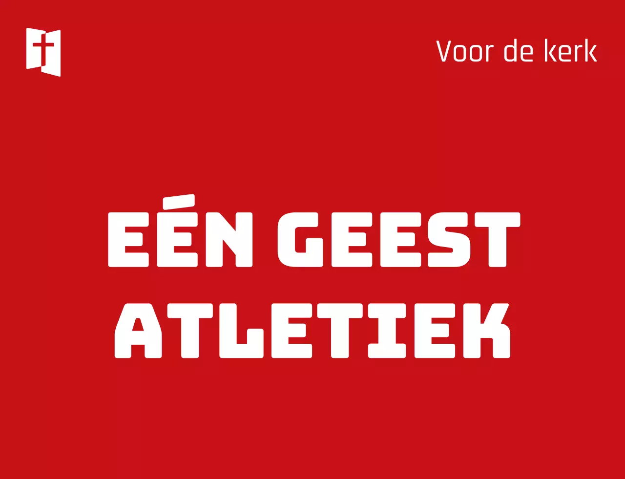Kerk sportdag team identificatie vest met rood wit eenvoudig logo