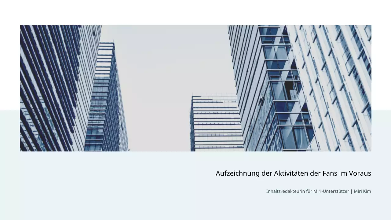 Einfaches, hellblaues Unterstützer-Aktivitätsprotokoll