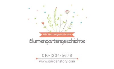 Blumengarten-Geschichte