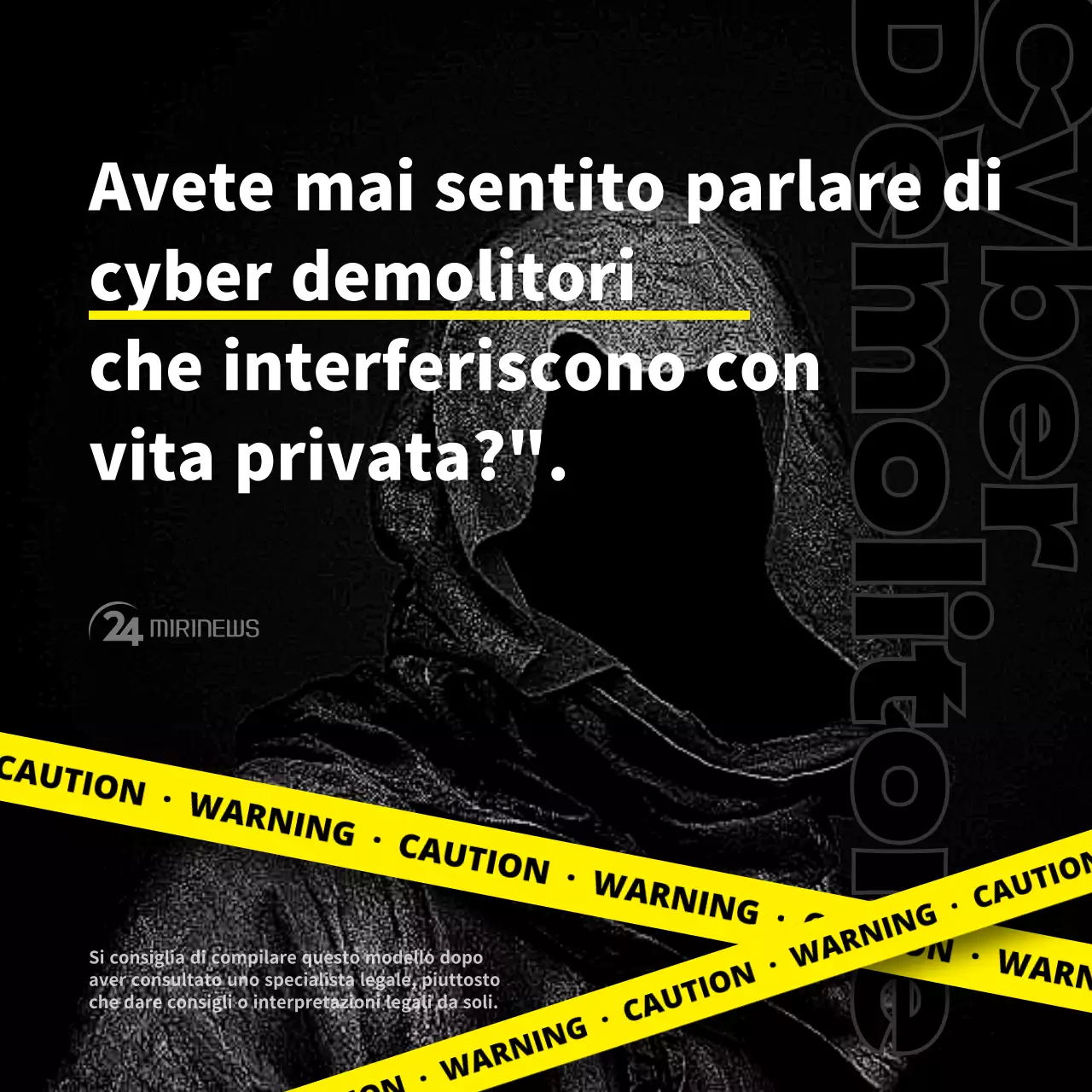 Cyberwrecker con linee di avvertimento gialle e nere