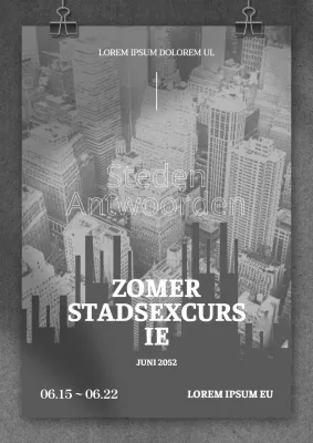 Programma voor grijze en witte architectuur en stadsverkenning