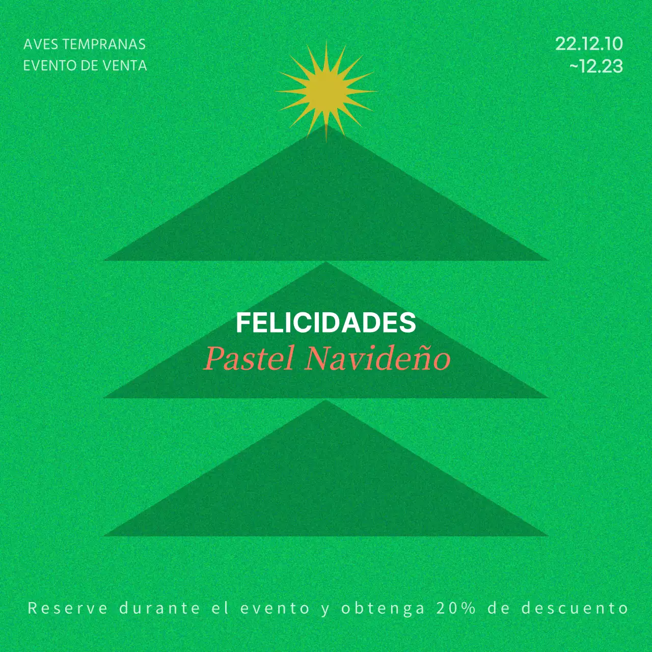 Promocione su evento navideño con un concepto ecológico y sencillo