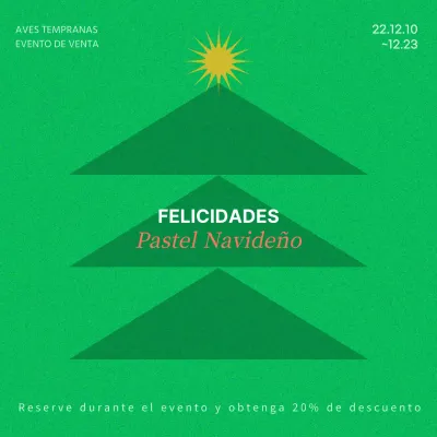 Promocione su evento navideño con un concepto ecológico y sencillo