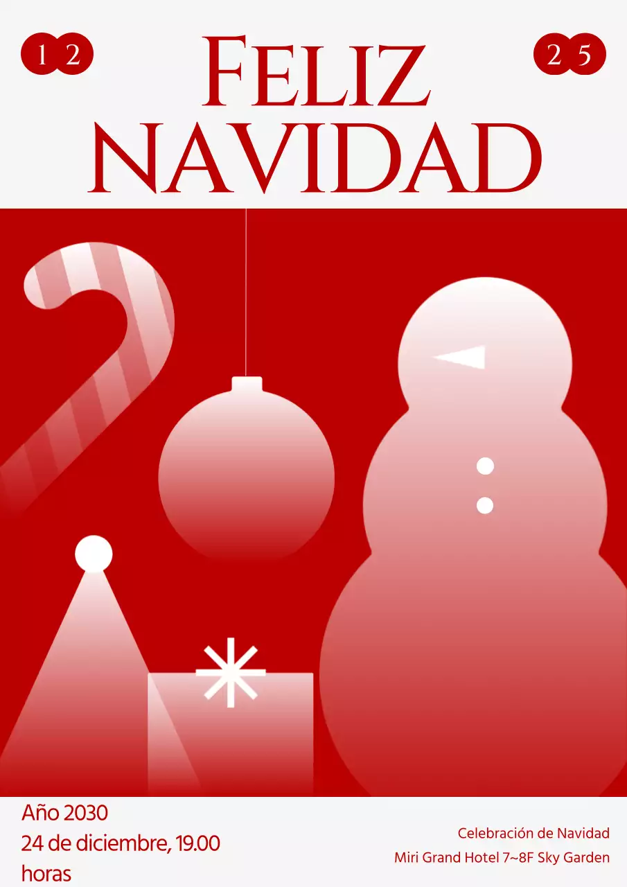 Eventos navideños con aire de invierno rojo