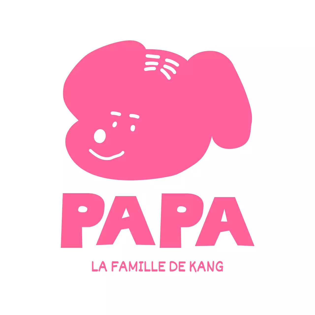 T-shirt de famille rose mignon