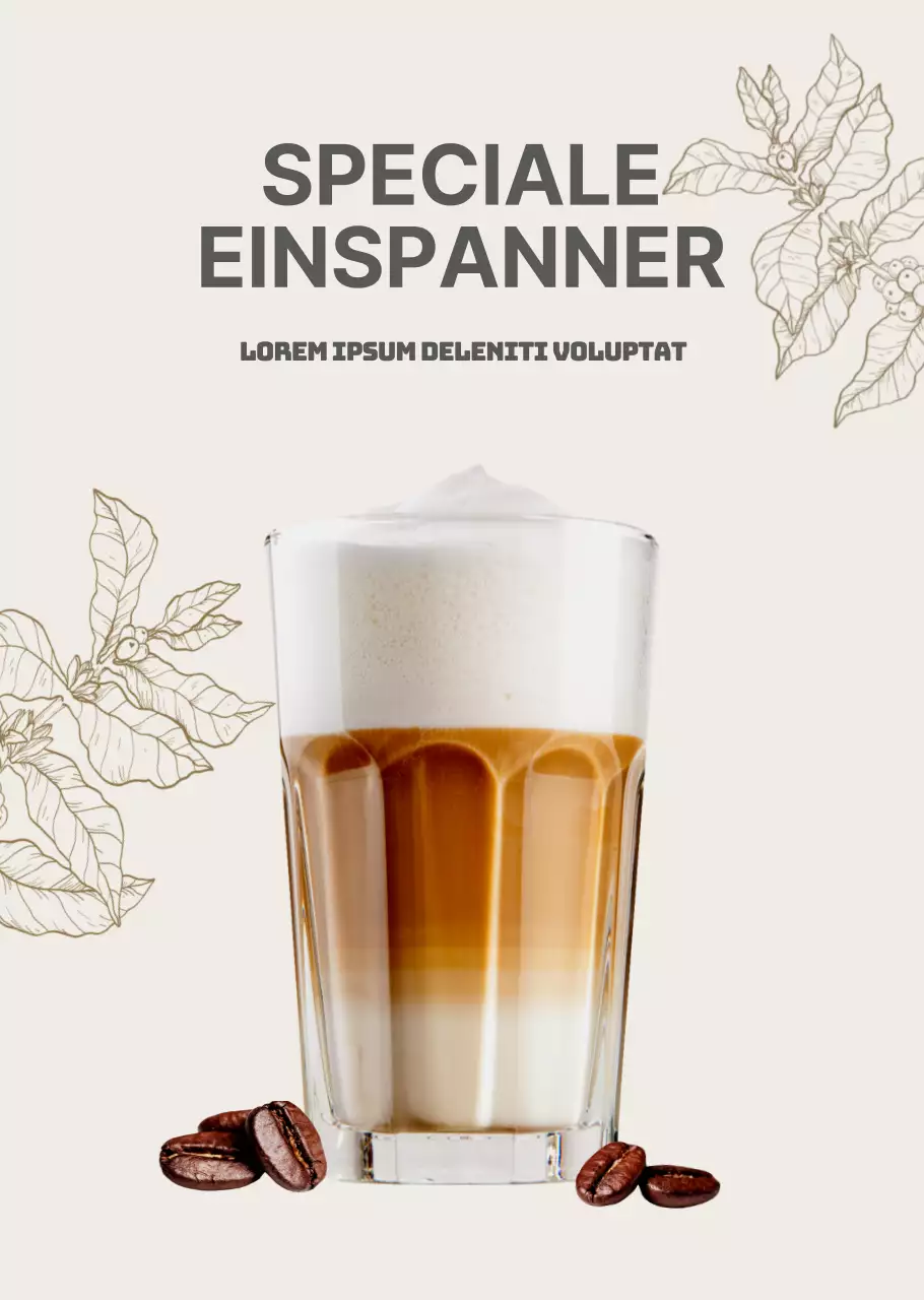 Koffie Transparante Poster