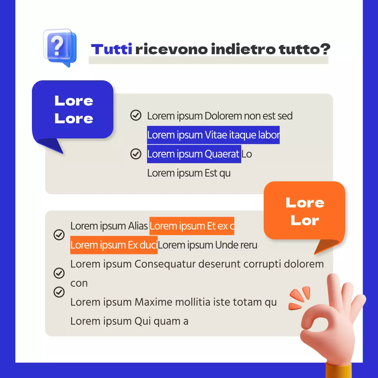 Notizie sulla carta sull'indennità di riparazione a lungo termine della stagione di trasloco autunnale blu-arancio