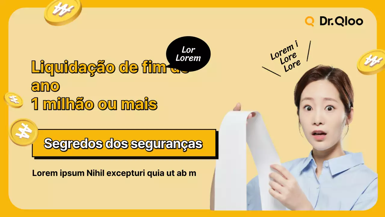 Miniatura do YouTube para a declaração de impostos de fim de ano amarela