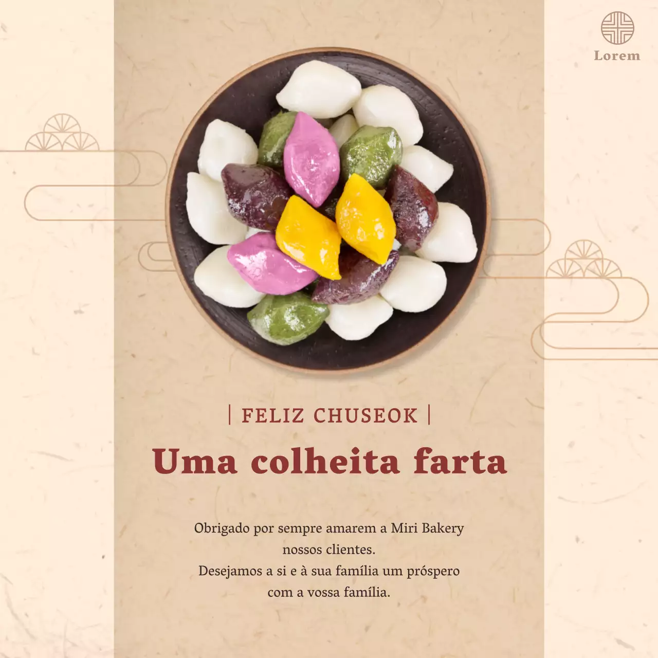 Uma saudação bege de inverno no Instagram