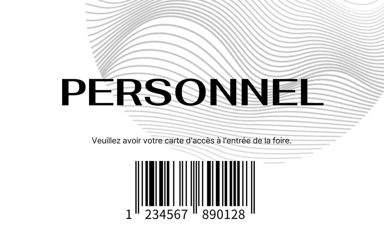 Organisateurs d'événements avec un design axé sur les lignes et les formes