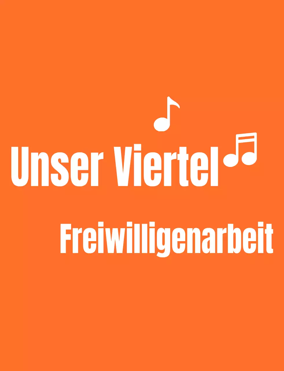 Rhythmischer Textlogostil in Orange und Weiß Freiwilligenorganisation