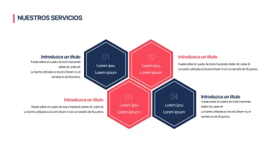 AGENDA infografía de diseño con un concepto limpio en rojo y azul marino