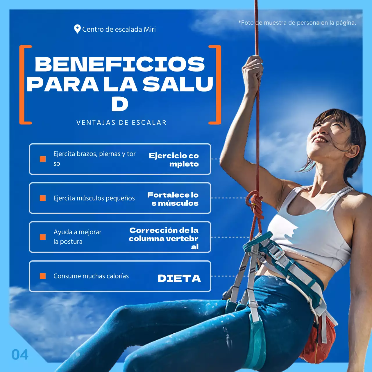 Sobre la subida del concepto de cielo azul y naranja