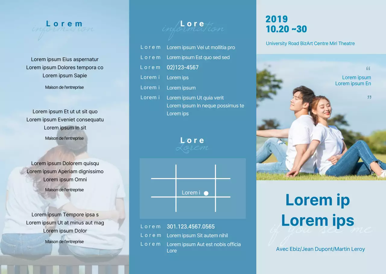 Présentation du jeu de la jeunesse bleu soigné