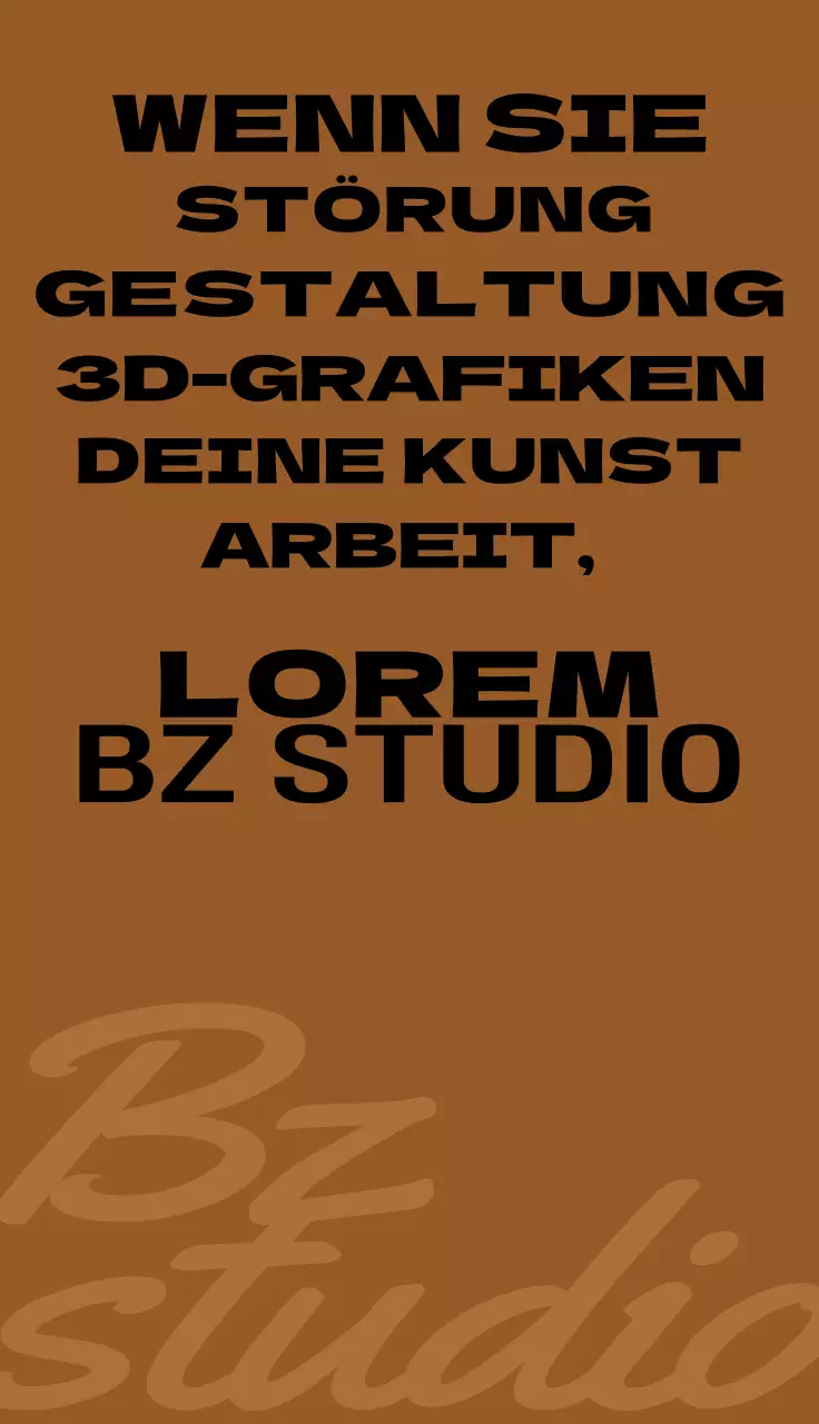 Elegantes Design mit Text in ruhigen, edlen Farben