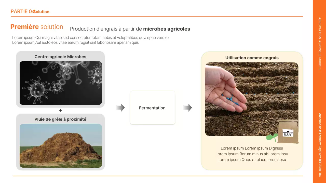 Annonce de la Journée des agriculteurs avec une illustration d'un agriculteur orange