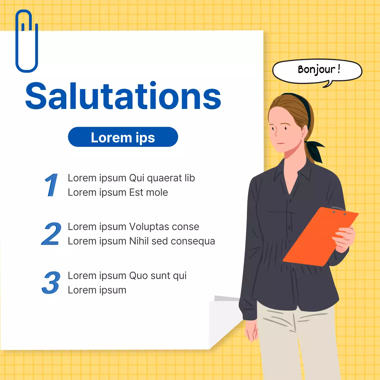 L'étiquette des affaires en jaune et en propre CardNews