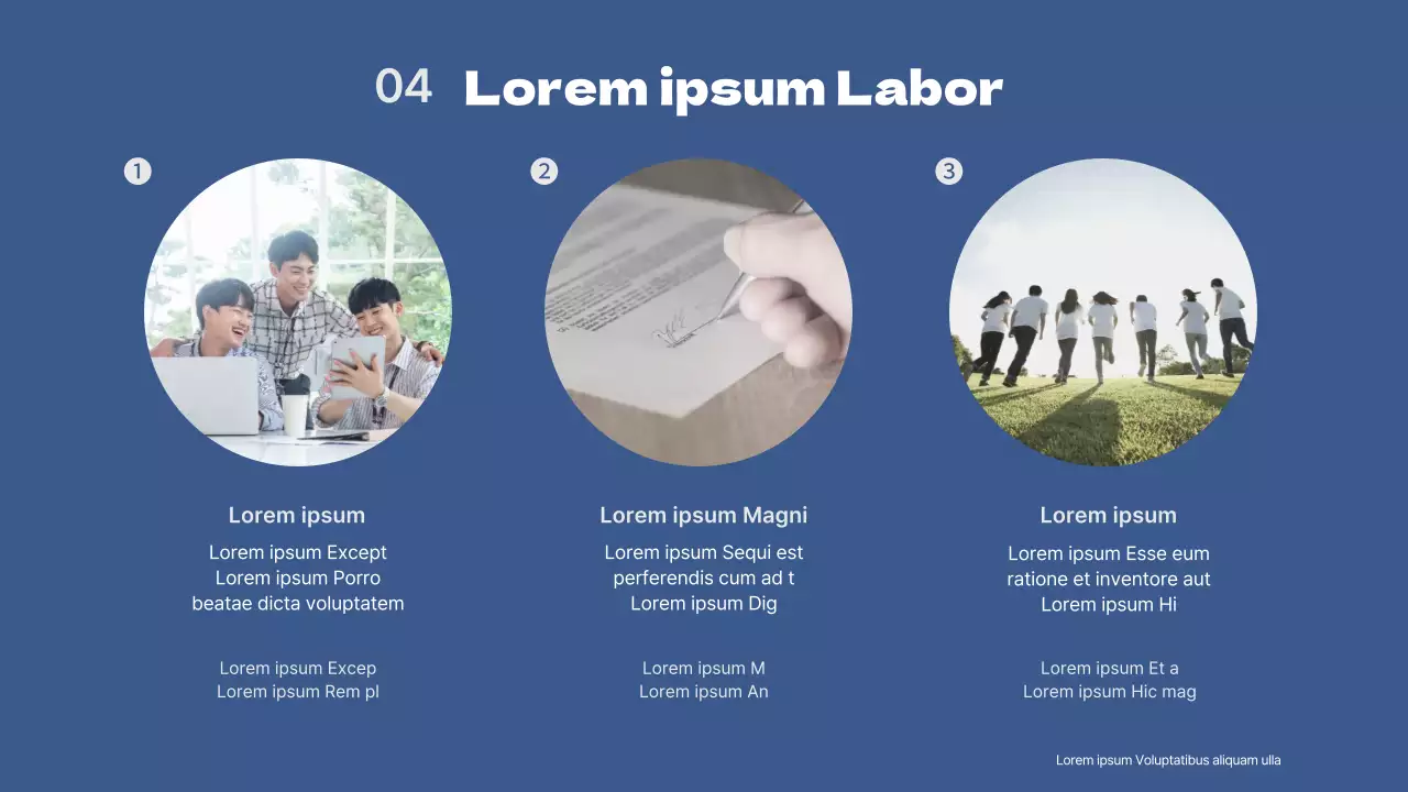 Einfache blaue und graue Vortragspräsentation