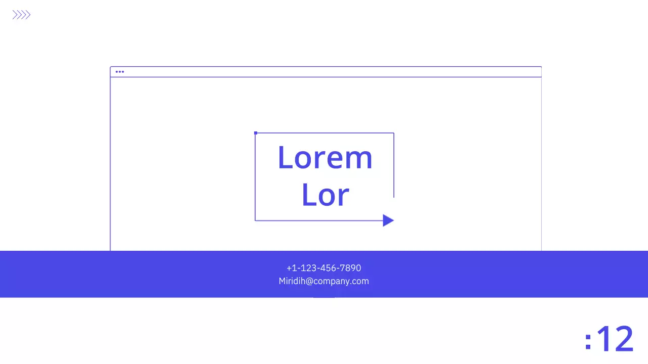 Plan d'affaires bleu et blanc, présentation d'entreprise PPT