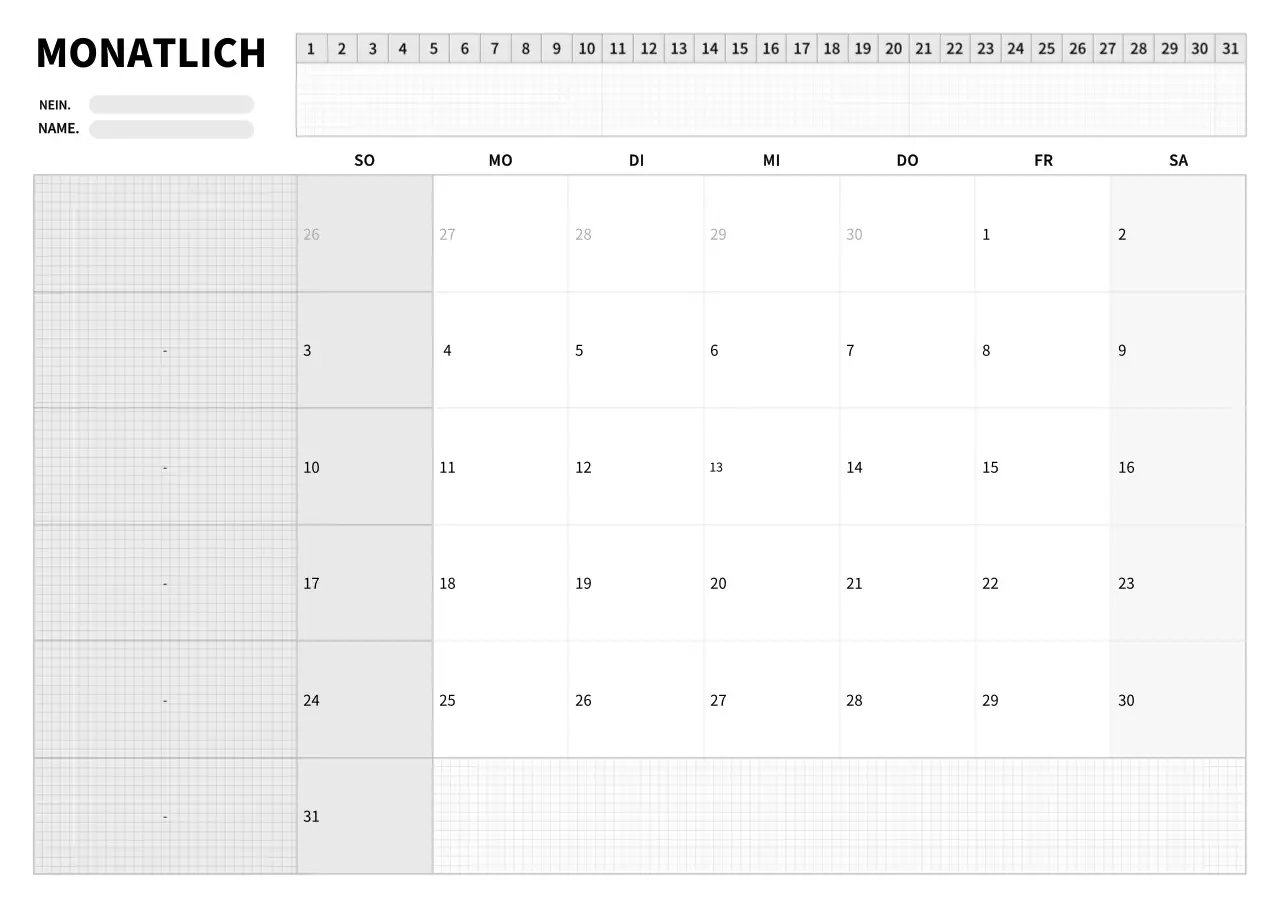 Ein einfaches Konzept in Hellgrau und Schwarz von Munsley