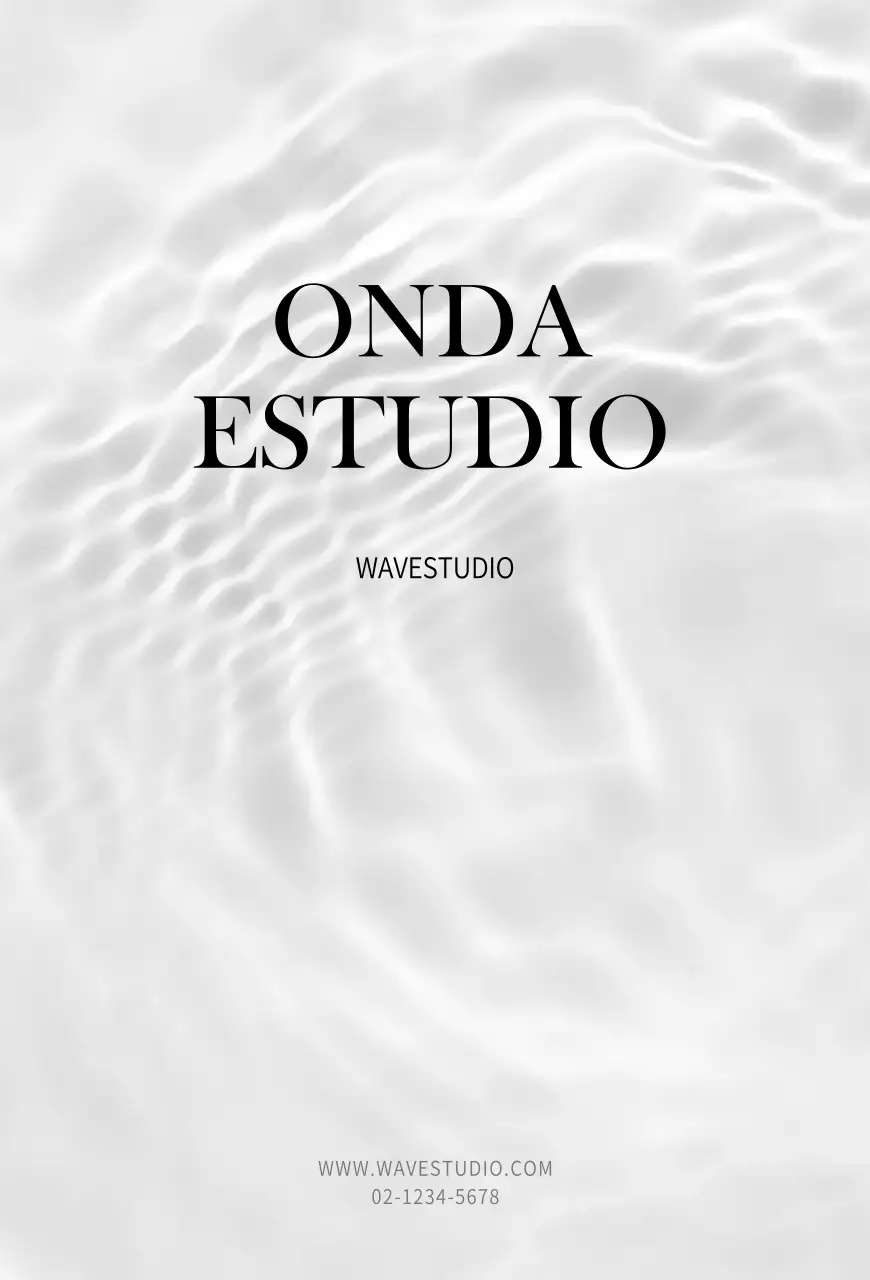 Wave Photography Estudio sencillo Tarjeta de reserva