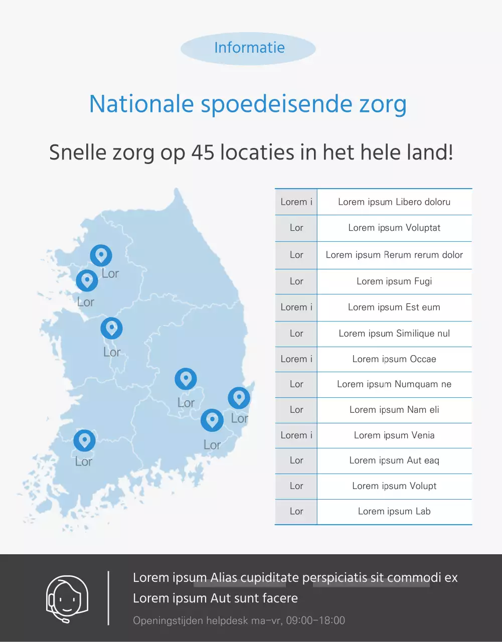 Hemelsblauwe koele airconditioningreiniging promoten