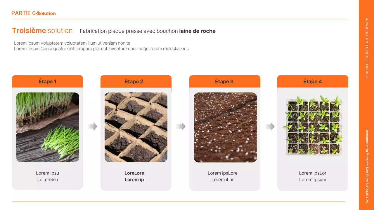 Annonce de la Journée des agriculteurs avec une illustration d'un agriculteur orange