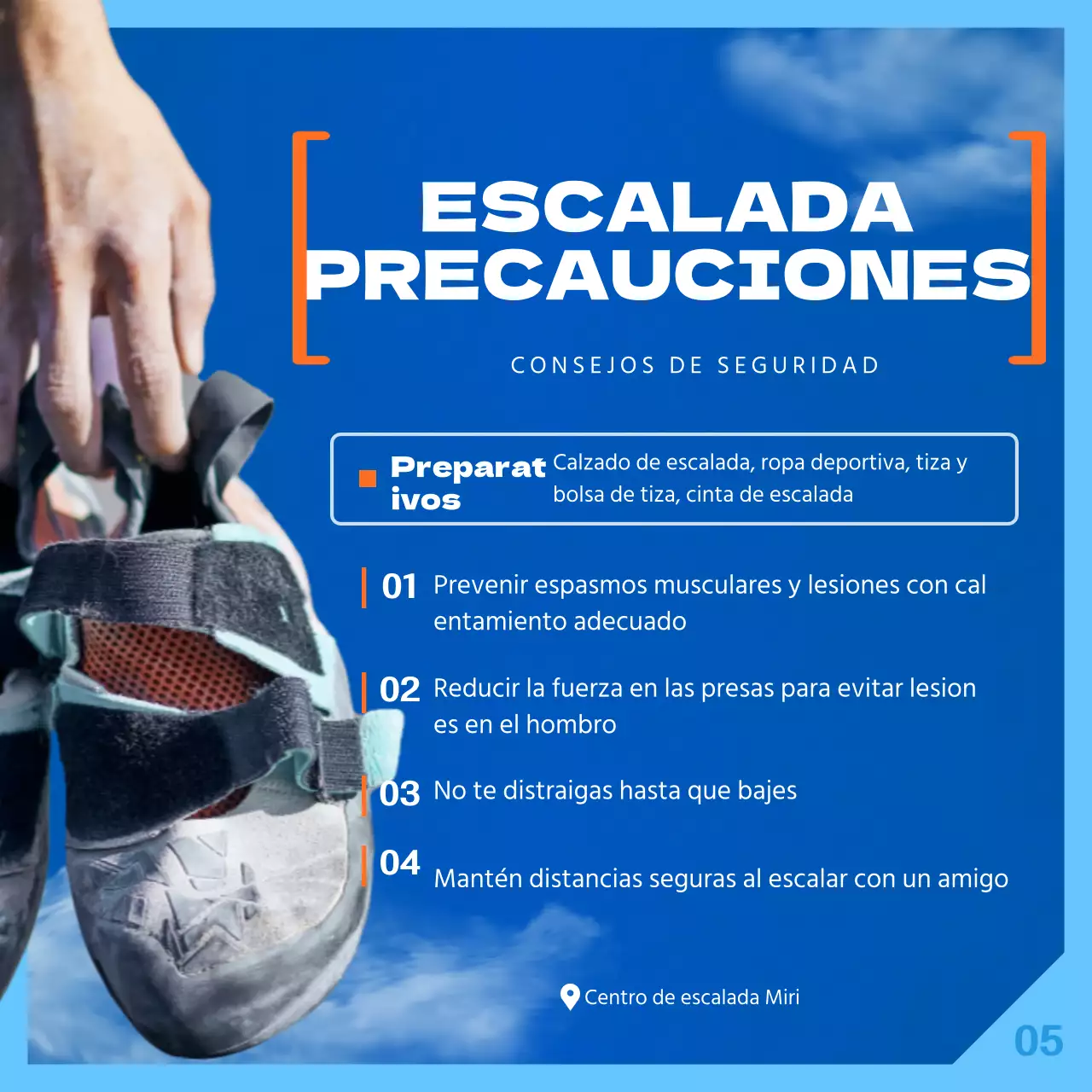 Sobre la subida del concepto de cielo azul y naranja