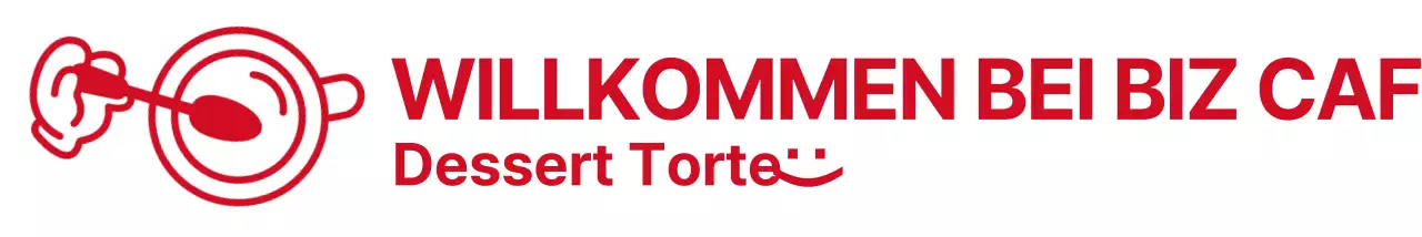 Einfache, niedliche Illustrationen und Textphrasen in Rot verbinden sich zu einem Stil-Café