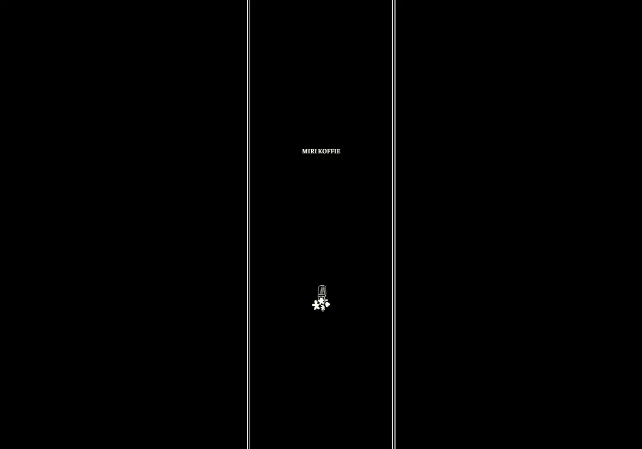 Concept café met emotionele en stijlvolle lijnillustraties in ivoor en zwart