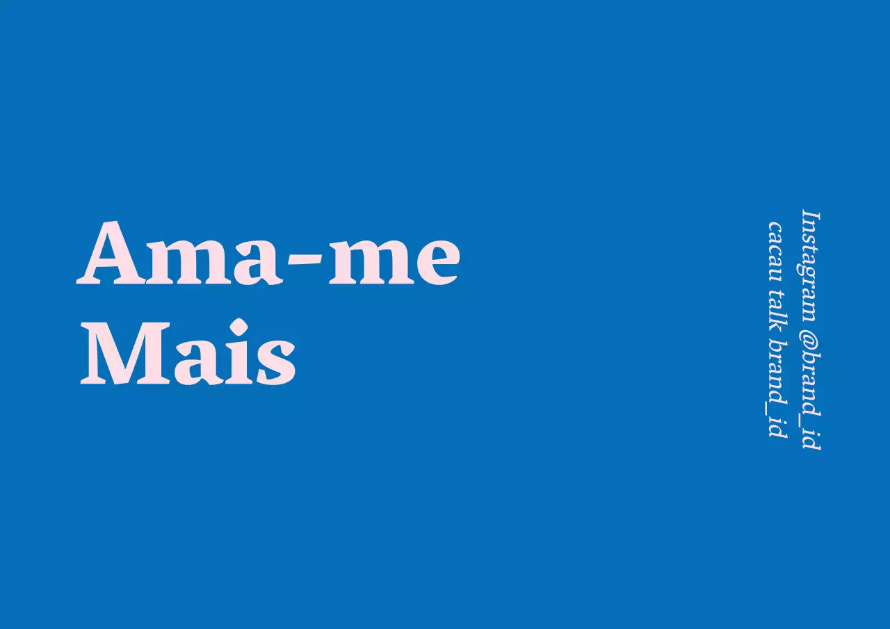 Etiqueta de marca azul-rosa