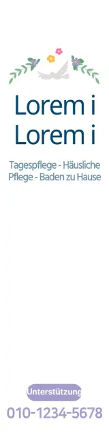 Ein warmes und einladendes Werbemittel für ein Rehabilitationszentrum mit farbenfrohen Illustrationen.