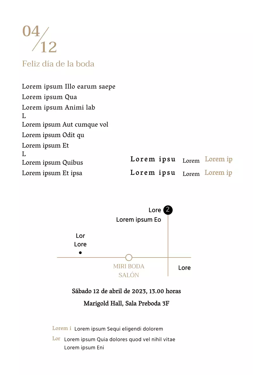 Invitación de boda con concepto de texto limpio y marco ovalado