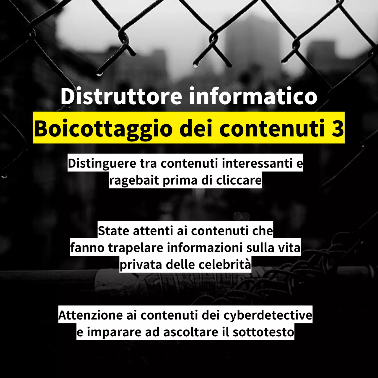 Cyberwrecker con linee di avvertimento gialle e nere