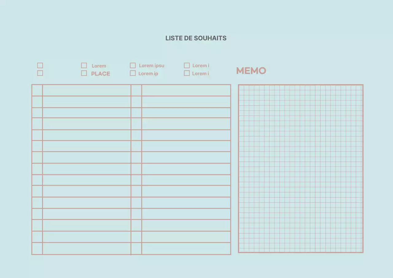 Lignes de la Monnaie Liste de souhaits simples