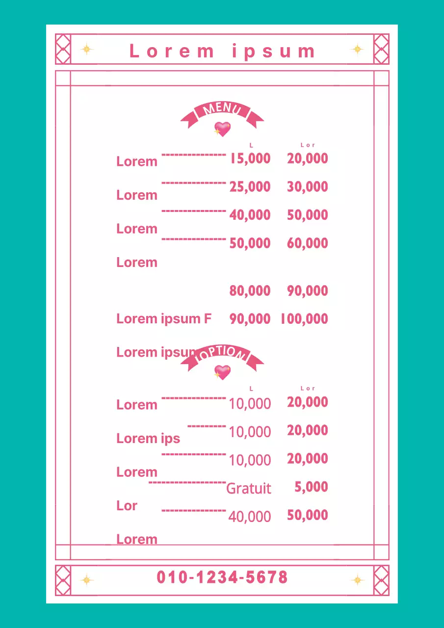 Tableau de menu des ongles_Affiche des ongles02