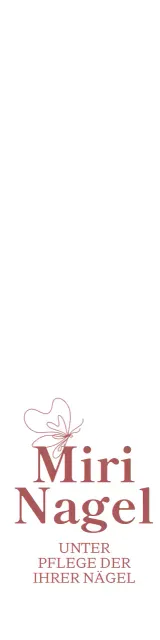 Ein gehobenes Nagelkunstgeschäft mit tiefrosa Schmetterlingsillustrationen