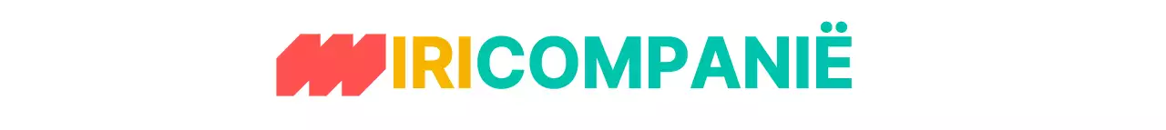 Eenvoudige moderne logostijl met kleurrijke puntsymbolen voor bedrijfspromoties