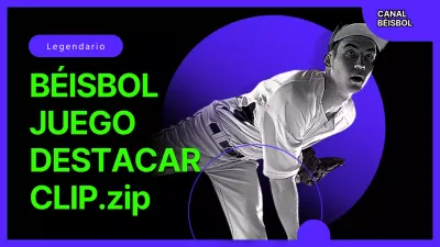 Una colección de frases de béisbol en verde y morado