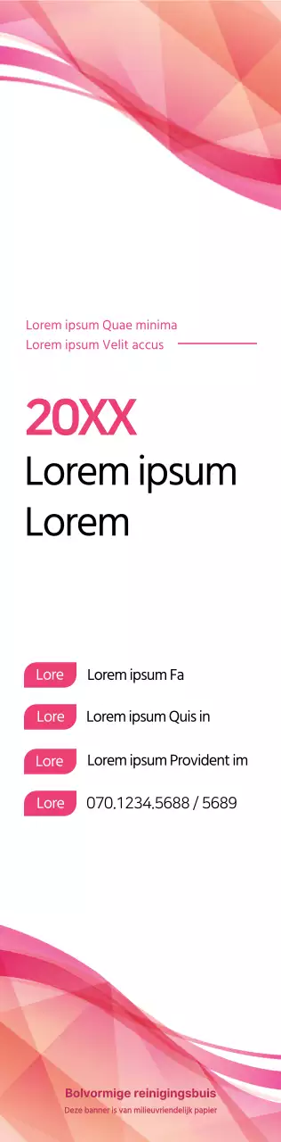 Roze en zwart voor een eenvoudige stijl seminaraankondiging