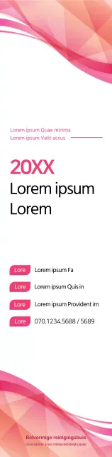 Roze en zwart voor een eenvoudige stijl seminaraankondiging