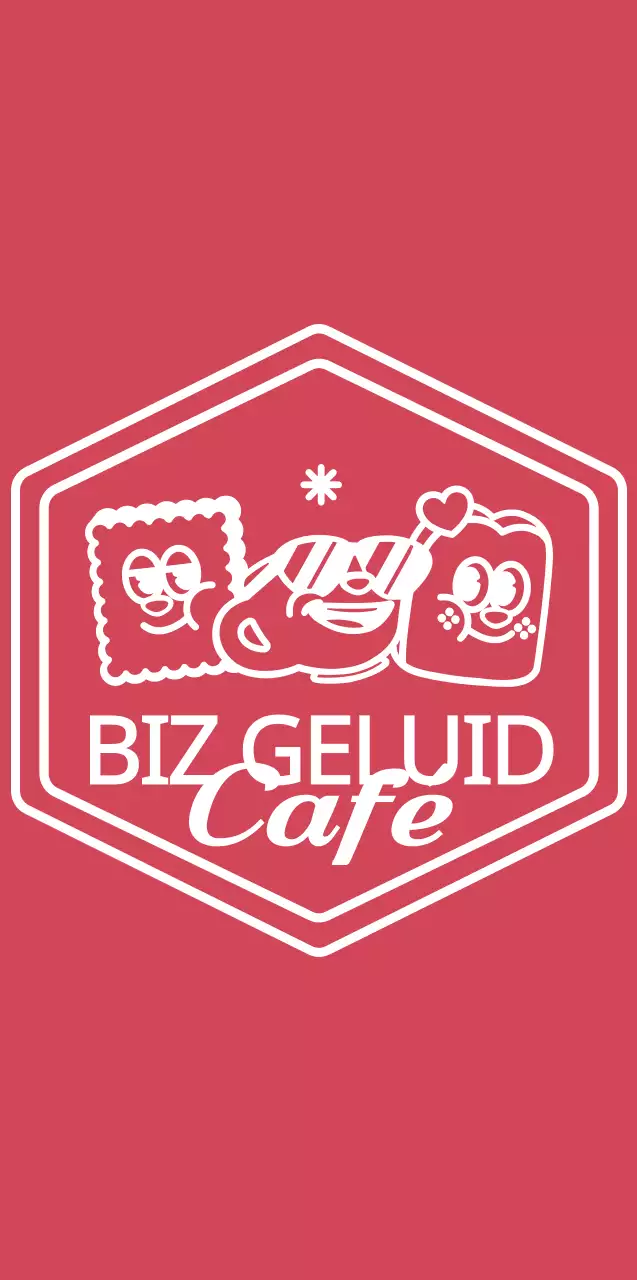 Een verzameling schattige en hippe dessertillustraties in rood en wit voor stijl café merchandise