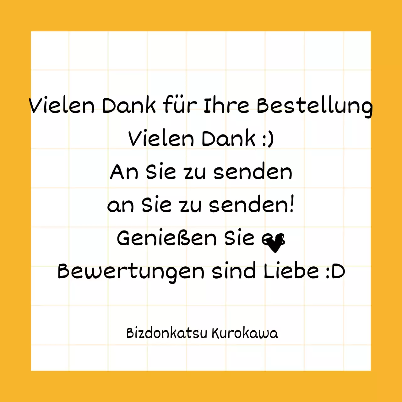 Orange Für einen Concept Store mit handgeschriebenen Buchstaben in einem übersichtlichen Raster.