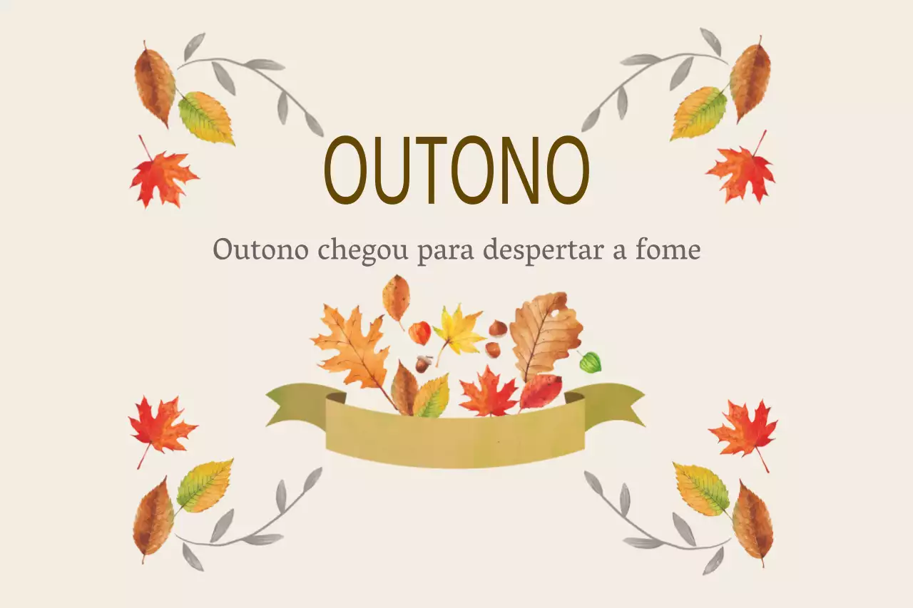O outono chegou