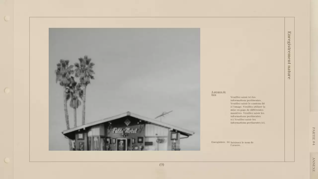 Un livre photo rétro beige, d'inspiration vintage.