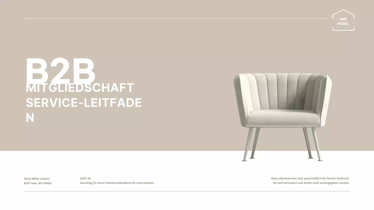 Braunton's Corporate Furniture Affiliate Service Angebotspräsentation